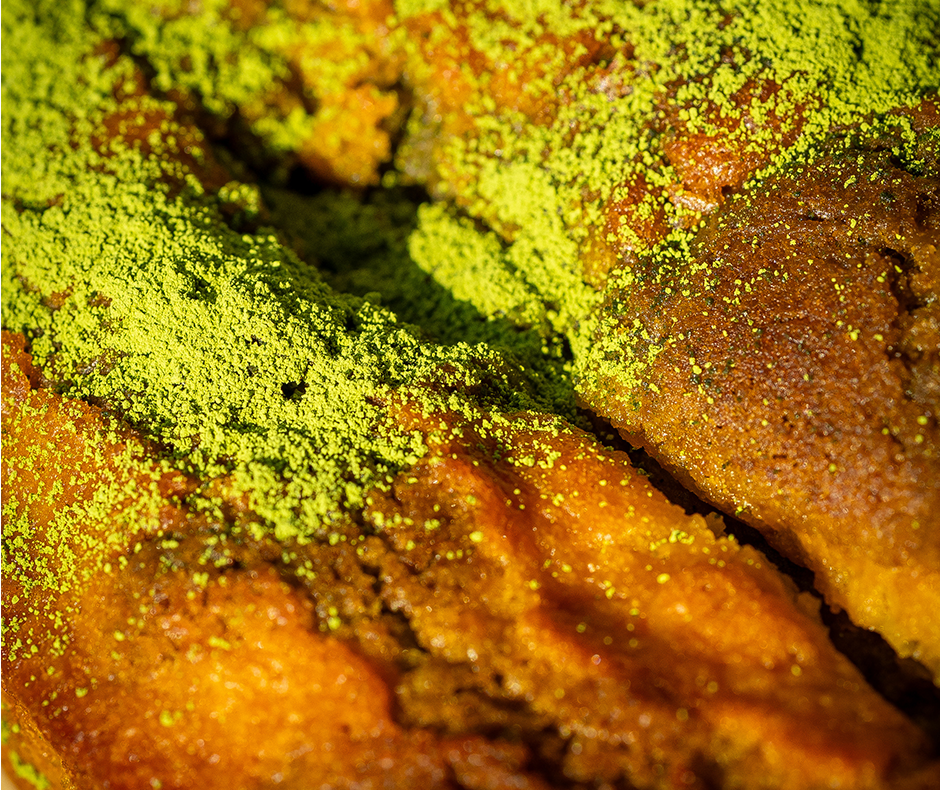 Pumpkin Matcha Marble Cake