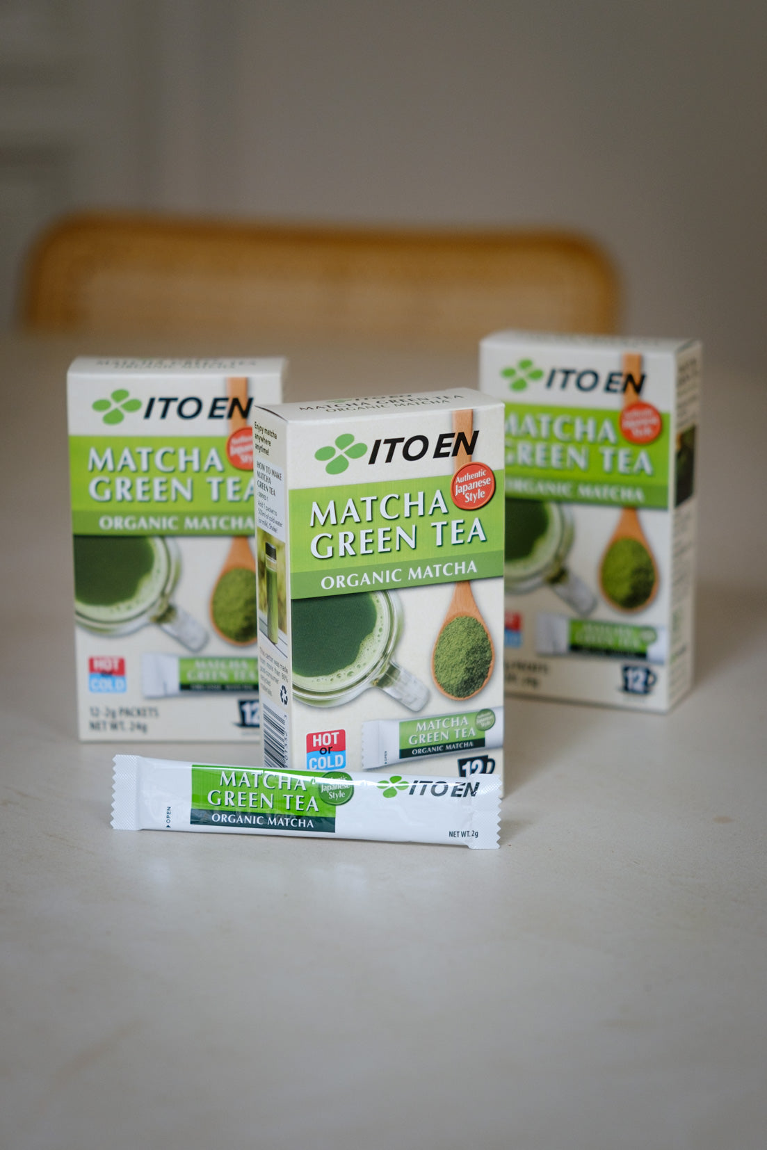 Bâtonnets de Matcha de qualité cérémonielle biologique