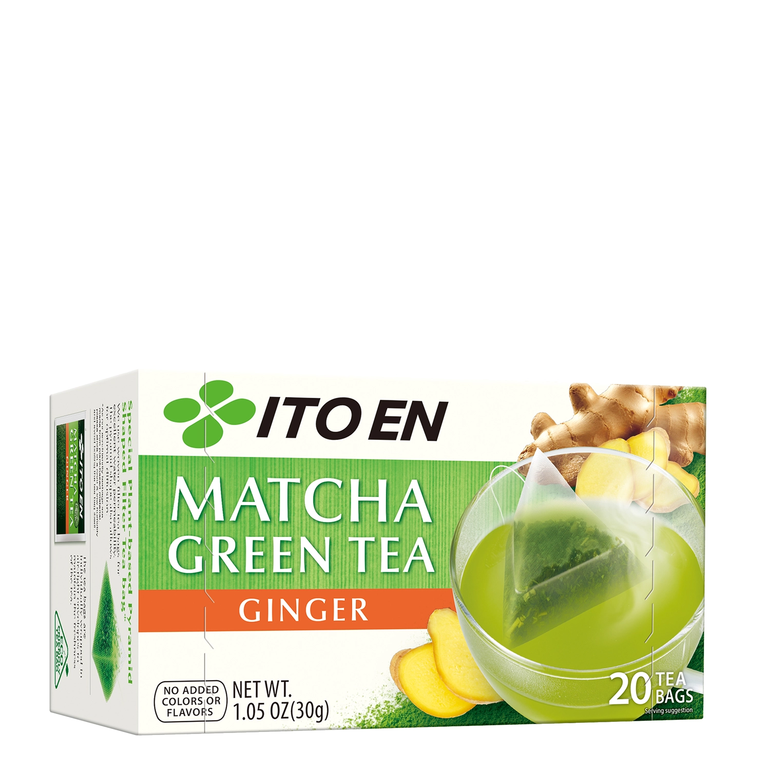 Matcha Green Tea -Ingwer -Teebeutel